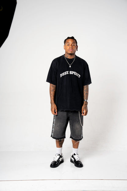 Black Cross Jorts