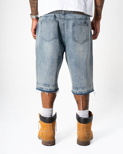 Denim Cross Jorts