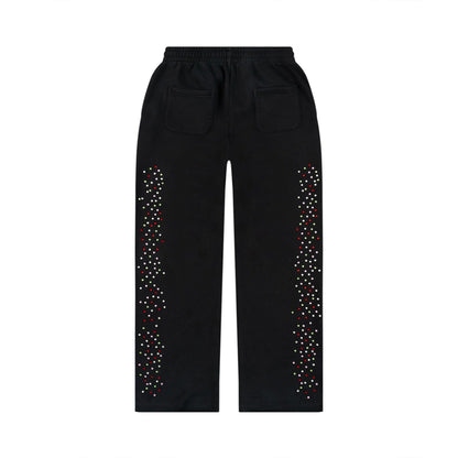 Black Rhinestone Sweats