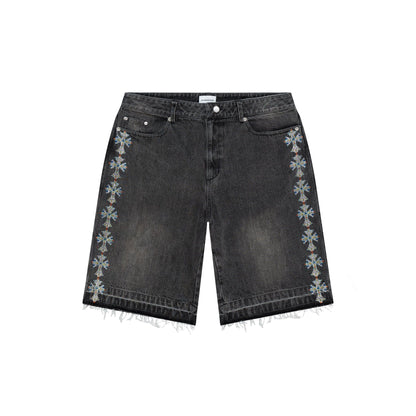 Black Cross Jorts