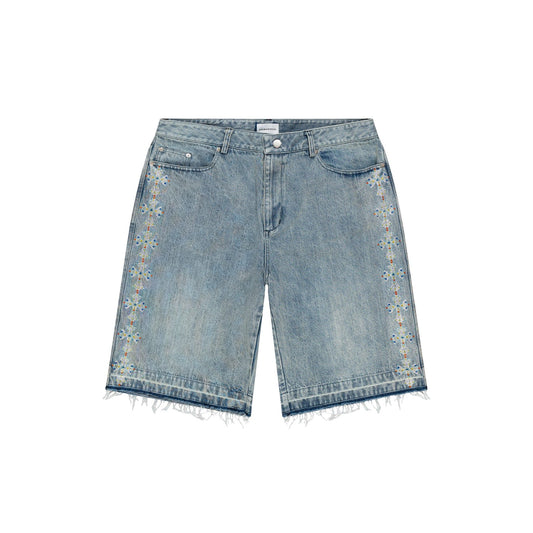 Denim Cross Jorts